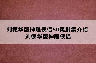 刘德华版神雕侠侣50集剧集介绍 刘德华版神雕侠侣